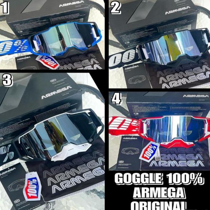GOGGLE 100% ARMEGA ORIGINAL