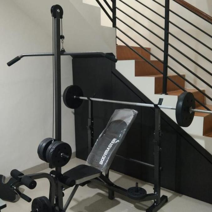 NEW Bench press Lat pull down multifungsi plus beban stik Alat fitness