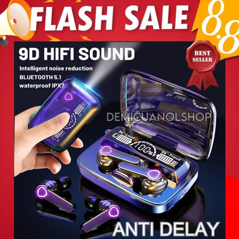 Eksklusif Termurah Earphone Bluetooth Tws M19 Headset Gaming Full Bass No Delay