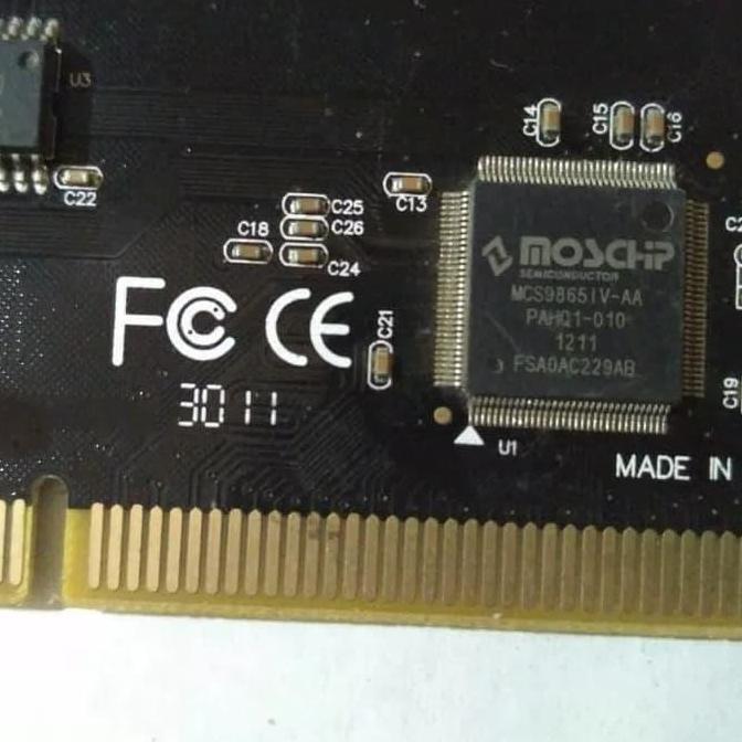PCI CARD PARALEL DB25 CHIPSET MOSCHIP