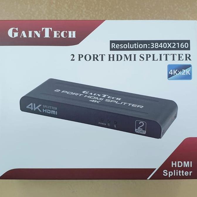 HDMI Splitter 2 Port 4K Gaintech