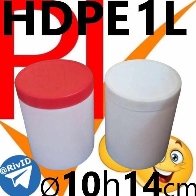 '' TOPLES HDPE 1L /CARTON JAR 1 LITER TABUNG 1L 1000 ML POT LEM 1KG 1000ML *