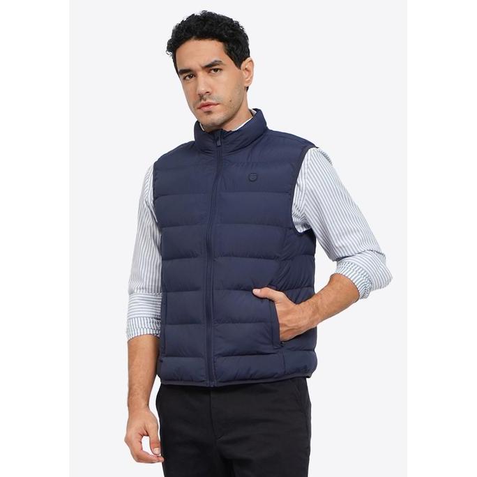 WOOD Water Repellent Quilted Vest 2-VSIOTD225H039 Navy