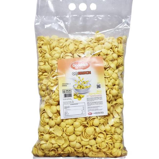 Goodrich Go Crunch 1 Kg Free Dus Dan Buble Wrap Sereal Untuk Sarapan Dan Camilan Varian Jagung Manis