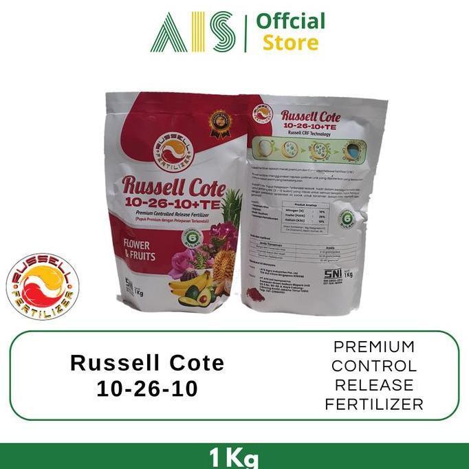 Russell Fertilizer Pupuk Russell Cote Slow Release 10-26-10 Bunga 1kg