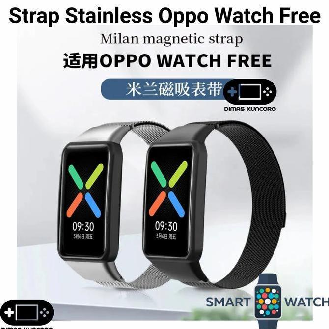 Strap Stainless Oppo Watch Free tali jam tangan steel oppo smartwatch watch free