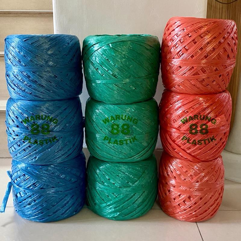 Tali Rafia Warna 700Gr | Tali Rafia Merah | Tali Rafia Hijau | Tali Rafia Biru | Tali Gulungan | Tal
