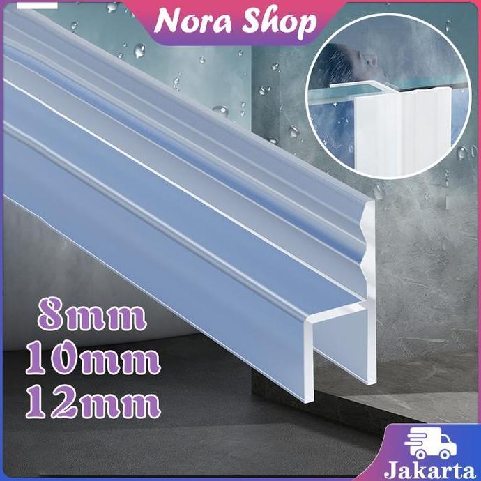 NAU 1M Seal Pintu Kaca List Pintu Kaca Karet Pintu Sliding Karet Kaca Jendela Seal Strip Kaca
