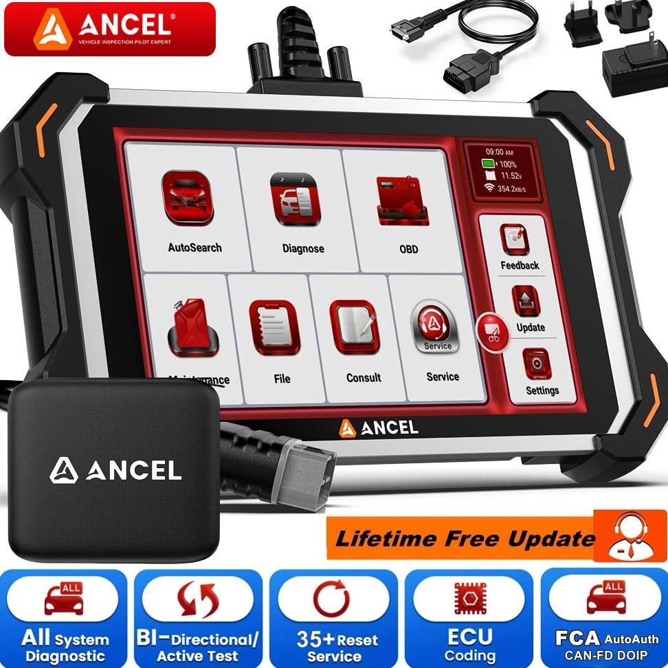 ANCEL DS600 Elite OBD2 Scanner Mobil Universal OBDII Dua Arah Scanner All System Car Diagnostic Scan