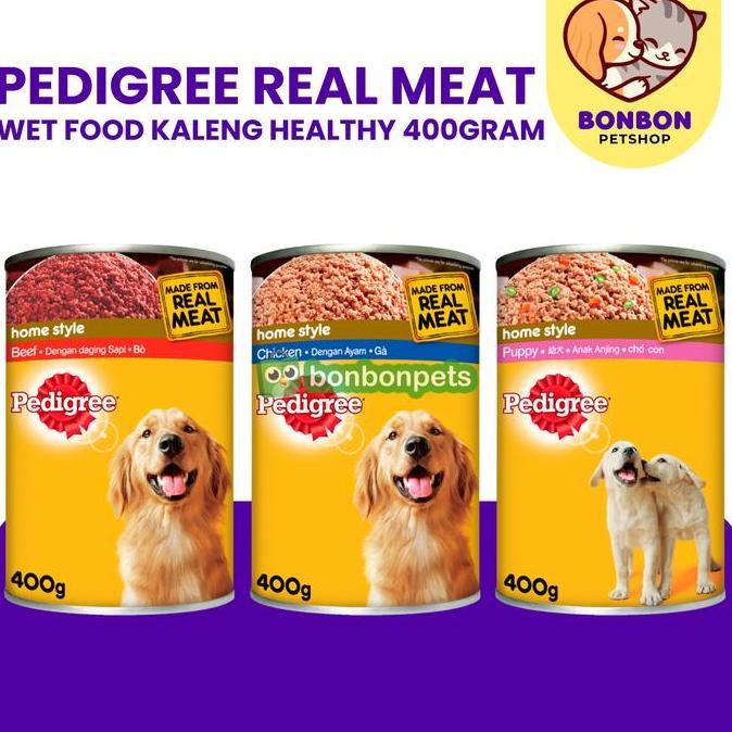 Pedigree Kaleng 400gr Puppy Makanan Basah Anjing Dog Wet food Can Pedigri Puppy Dog wet food kaleng