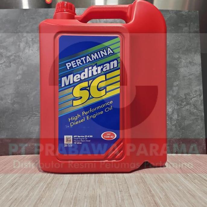 Pertamina Meditran Sc 15W-40 10 Liter/1 Galon - Oli Mobil Diesel Original