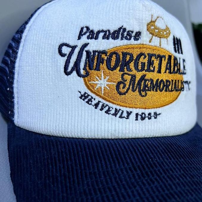 Cap- Trucker Corduroy Broken White Paradise Thisplan