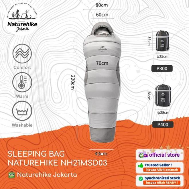 Sleeping Bag Kantong Tidur Camping Gunung Naturehike Nh21Msd03