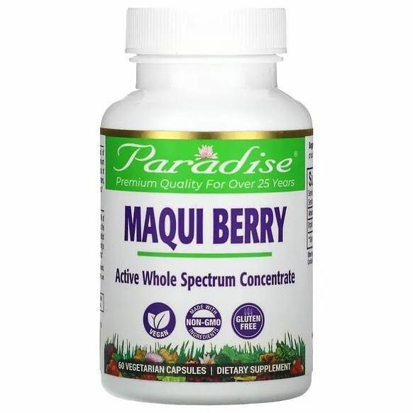 Paradise Herbs Maqui Berry 60 Vegetarian Capsules