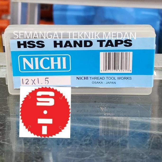 MATA HSS HAND THREAD TAP M12 x 1,5 1.5 M 12 x 1,5 SET 3PCS NICHI