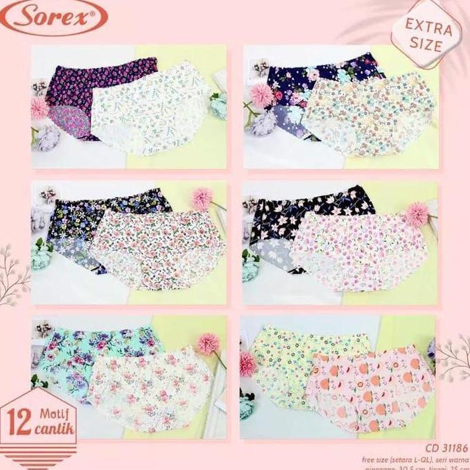Woz- Sorex Cd Seamless Motif Extra Size 31186 Seamless Jumbo Panties