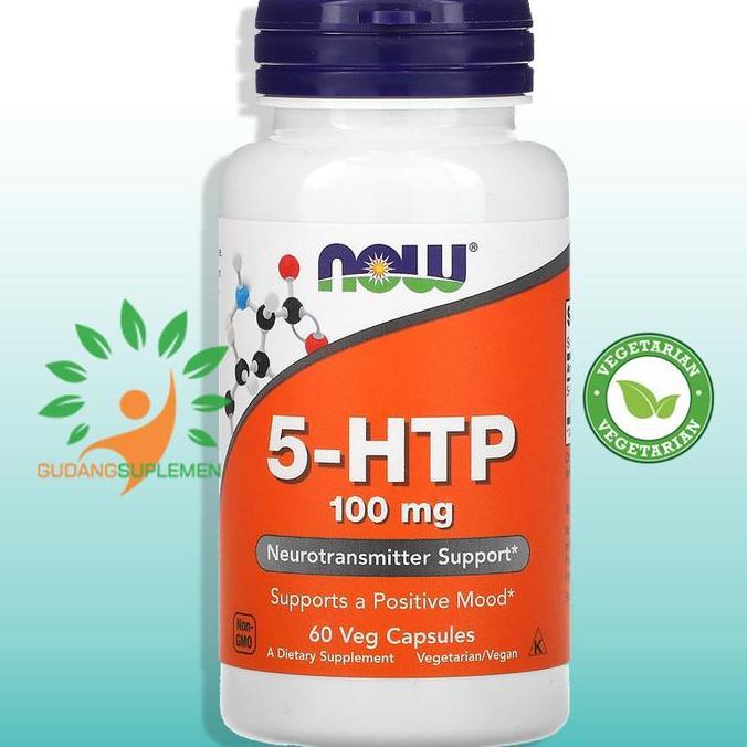 NOW 5-HTP 100 mg 60 Veg Capsules - 5HTP 5 HTP serotonin - weight loss