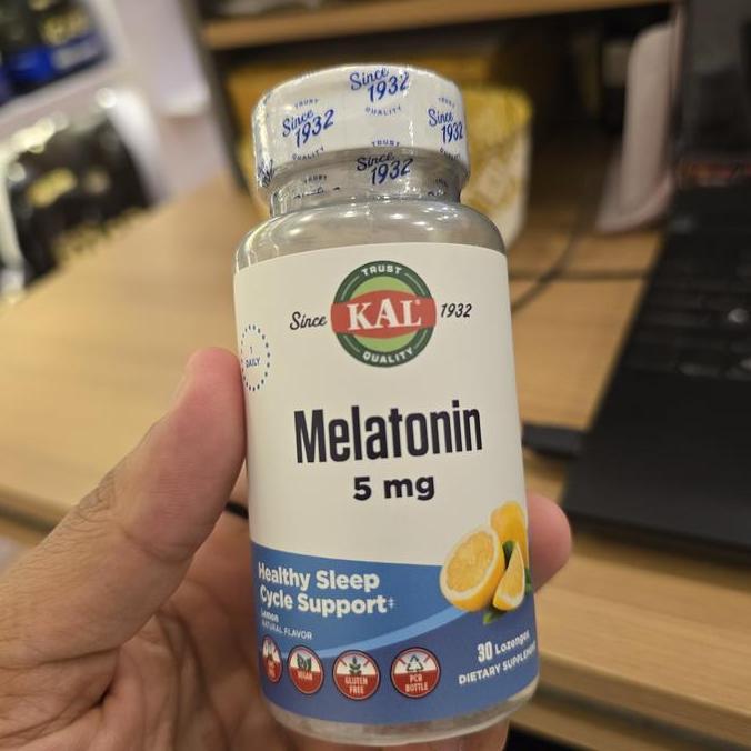 kal melatonin 5mg sleep aid lozenges supports quality sleep 30 lozenges