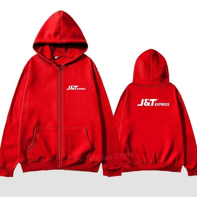 HEDON STATE Sweater Jacket Zipper JNT-Express Cotton Fleece Pria Wanita