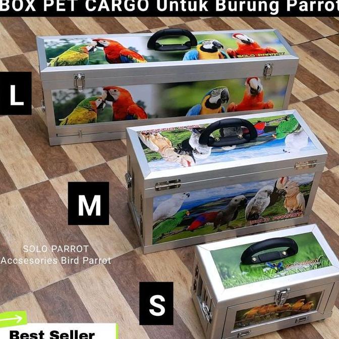 siap kirim] Pet Box Cargo untuk Burung Parrot ukuran S