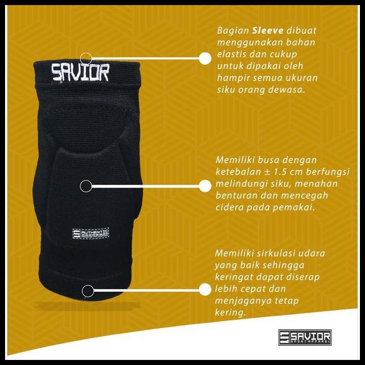 Best Seller Elbow Pad Savior Classic | Pelindung Sikut | Elbow Futsal