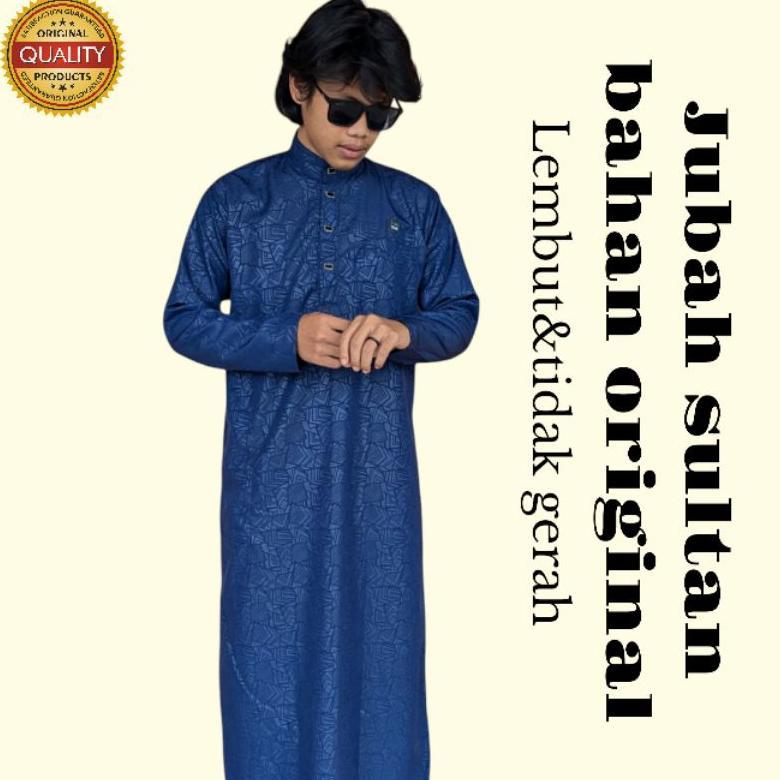 NEW DEALS Jubah Gamis Pria Sultan Katun Embos Premium