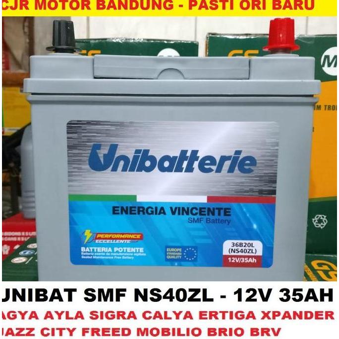 UNIBAT Aki Kering NS40ZL aki mobil BRIO CALYA SRA KARIMUN MOBILIO