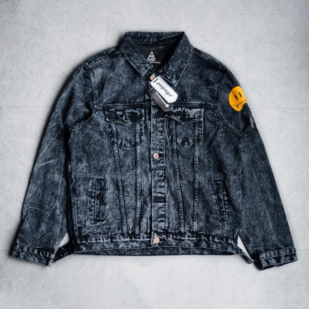 BESTPROMO PAPAGO - JAKET JEANS - JAKET DENIM PRIA - SMILEY