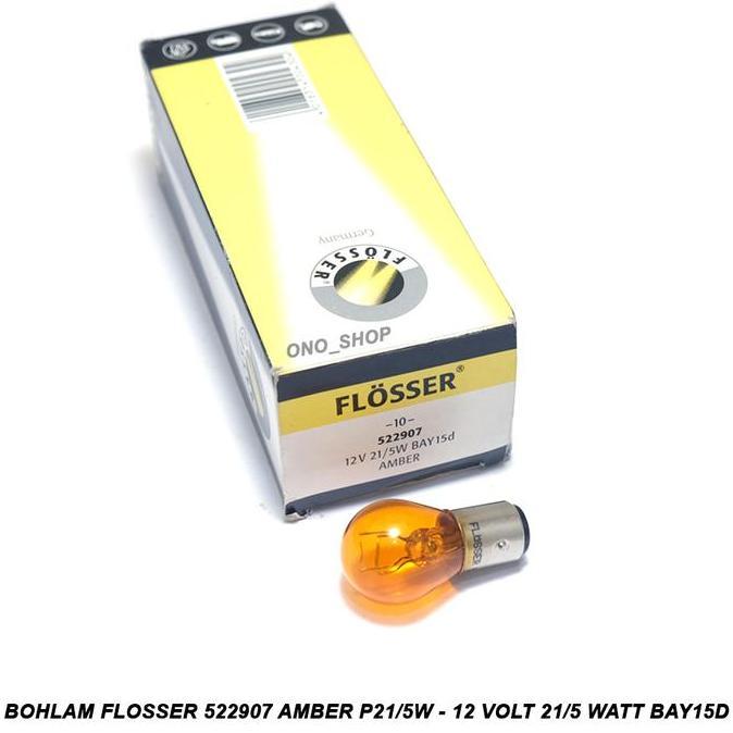 DF21 >> Bohlam flosser 522907 Amber P21/5W - 12 Volt 21/5 Watt BAY15d