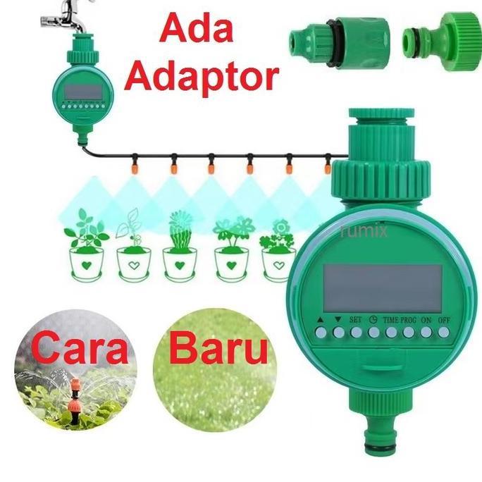 Automatic Digital Irrigation Water Timer Irigasi Misting Tetes Selang Diskon