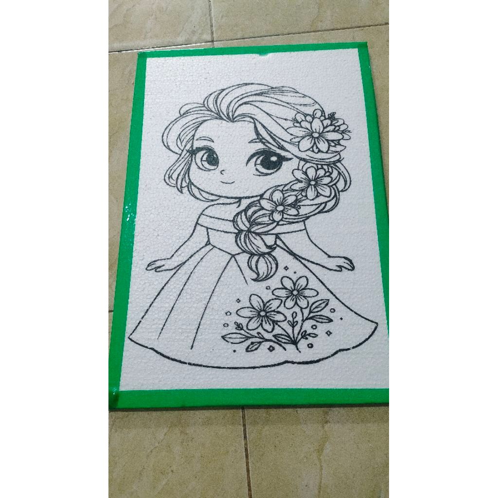 paket50 pcs sterofom lukis anak ukuran 33x50