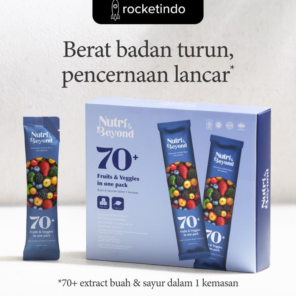 Nutri & Beyond Fiber Drink dengan Buah dan Sayur Rasa Mixberry