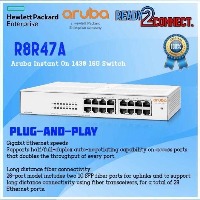 HPE Aruba R8R47A Instant On 1430 16G Switch