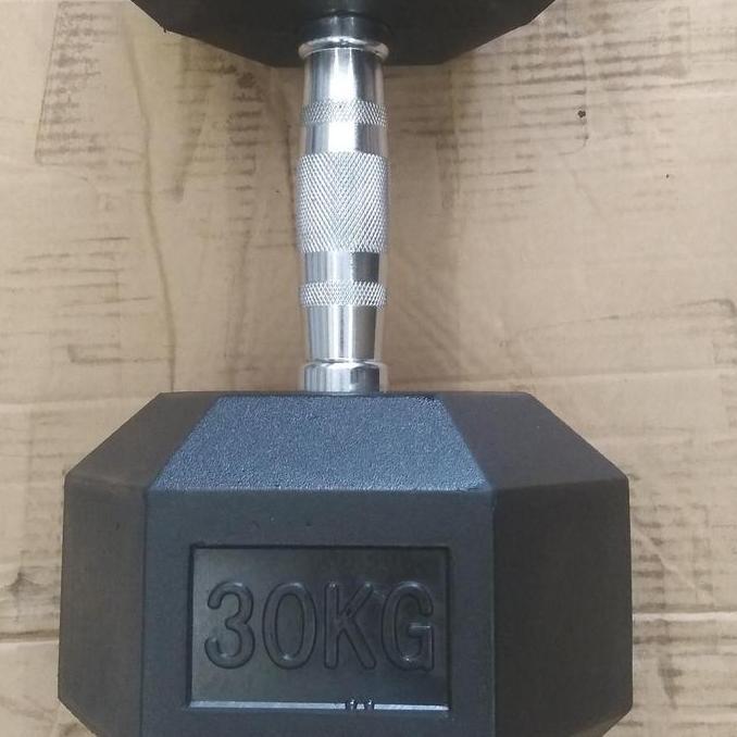 Dumbell Rubber Hexa Hexagon Dumbell Hexagonal 12,5 KG - 40 KG - GTK