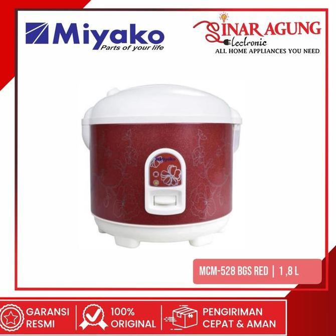 Pilihan - Miyako Mcm-528 Bgs / Mcm528Bgs Rice Cooker 1,8 L 3 In 1 - Red