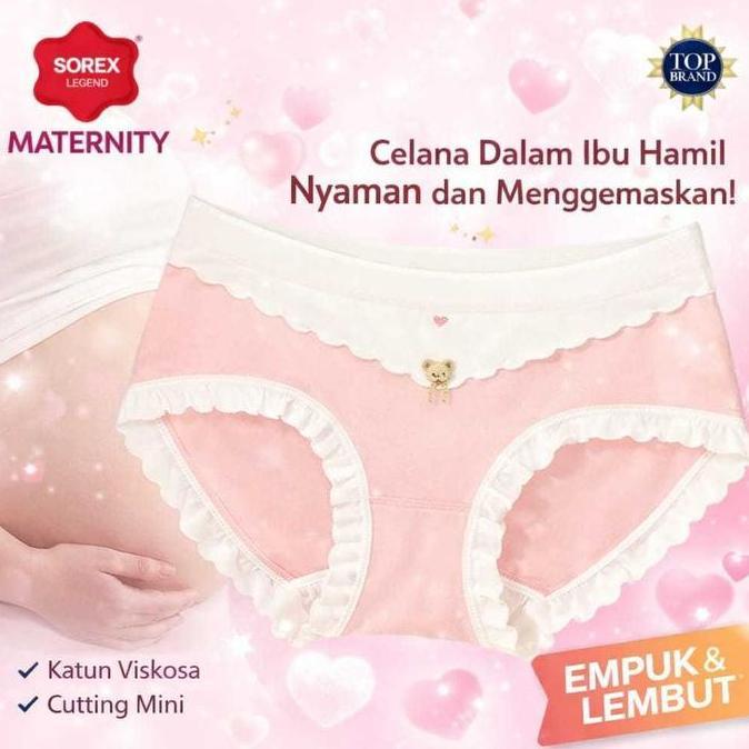 Celana dalam Sorex 1156  Basic Super Soft paket isi 2,3,6 Celana Dalam  Hamil Wanita Maternity katun