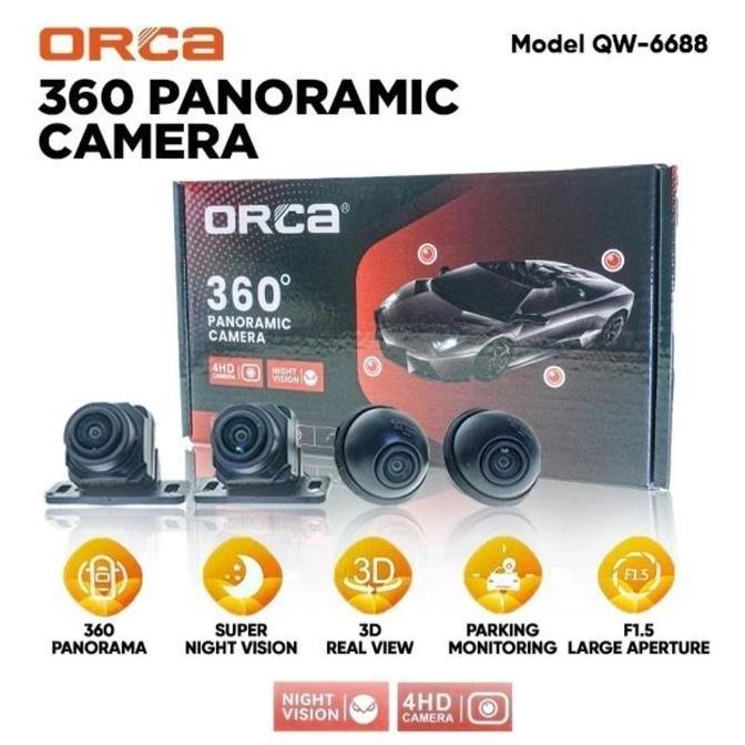 Kamera 360 ORCA QW-6688 Bird View / Kamera Parkir Mobil 360 Orca 1080p