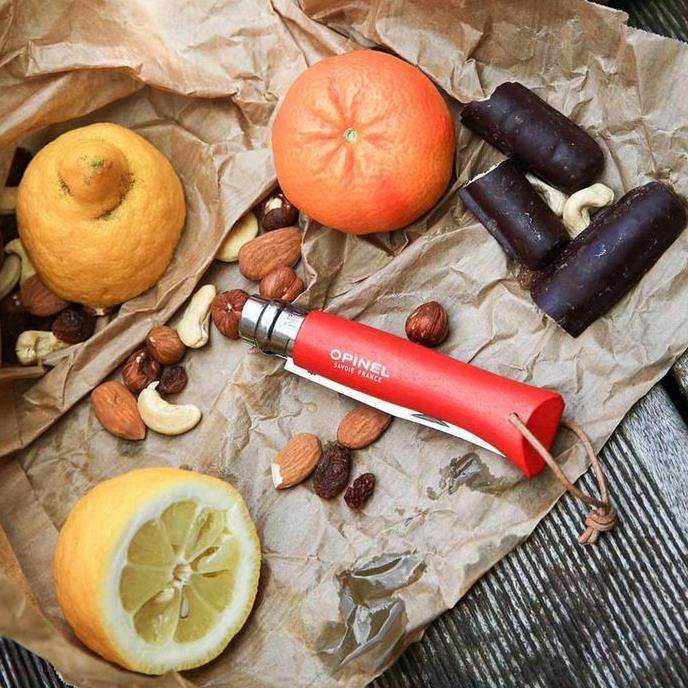 Opinel No 8 Trekking Red Stainless Steel - Pisau Lipat