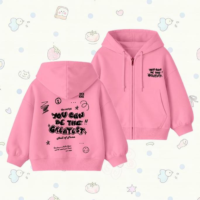 YUDAZ Jacket Hoodie Zipper Anak Y.C.B.T.G Umur 4-15 Tahun Unisex Laki-Laki & Perempuan KS