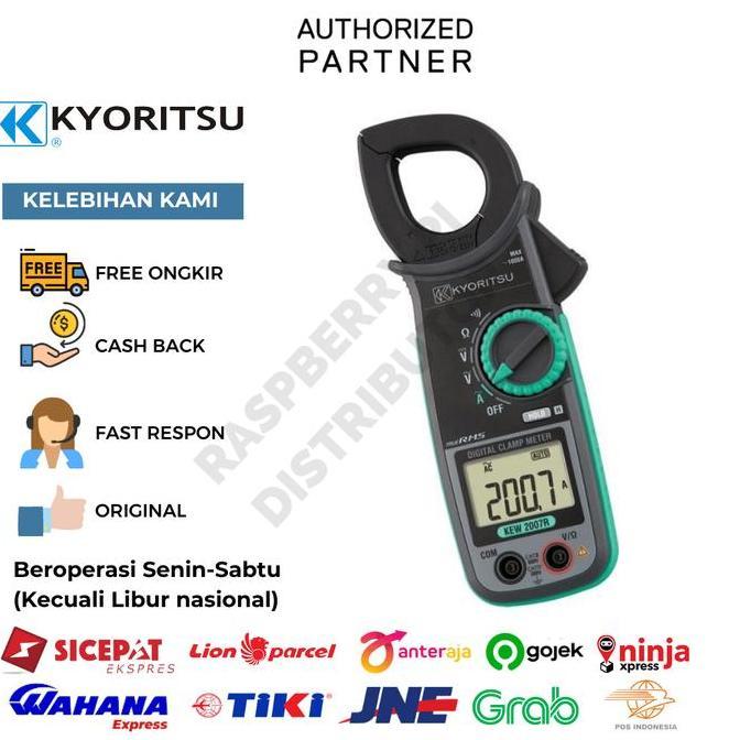 Promo Kyoritsu - KEW 2007R Digital Clamp Replacement 2007A Diskon