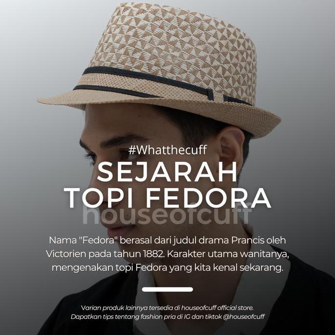 Topi Fedora Hat Grey Fedora Hat Laken