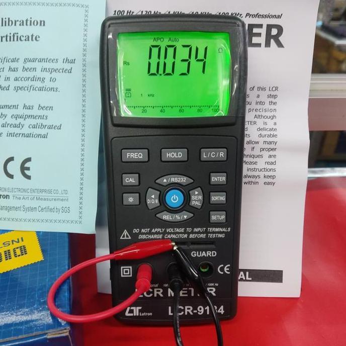 Promo LUTRON LCR-9184 LCR Meter - alat ukur komponen elektronik pasif seperti resistor, kapasitor, d