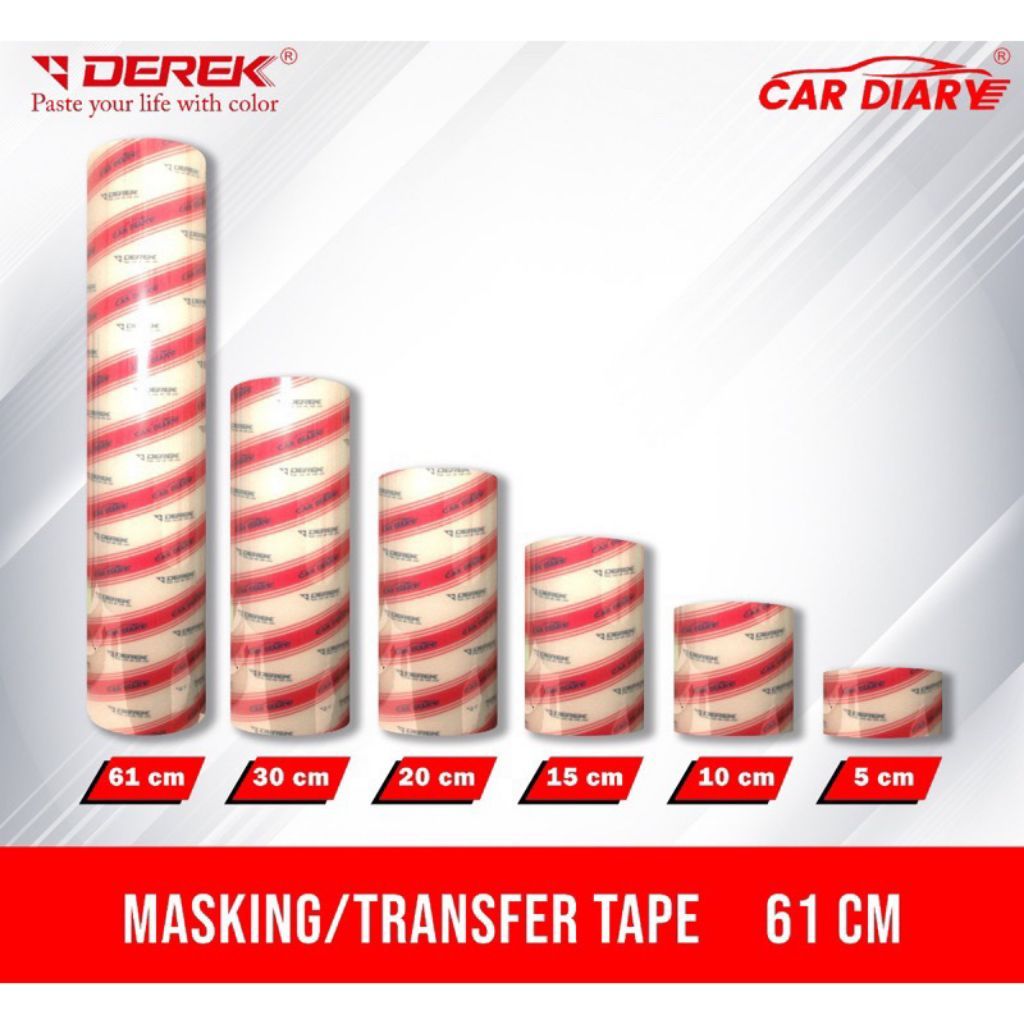 Masking/Transfer Tape 20cm 60cm DEREK CAR DIARY ROLL