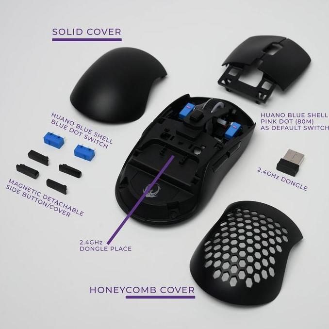 The- Sades Ryunix Kojin Mx10 Mouse Gaming Wireless Bluetooth Triple Mode Ambidextrous