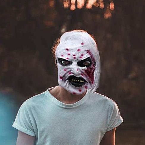 Topeng Zombie Seram Scary Mask Topeng Latex Hantu Haloween Cosplay Murah