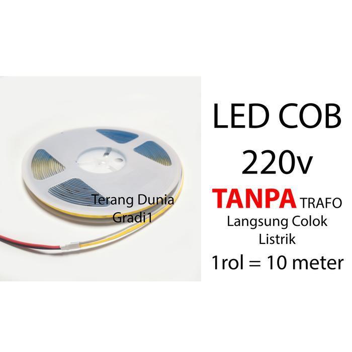 Lampu Cob 220V Led Cob 220V Ledstrip Tanpa Mata 220V Striplight Cob 220V Ledstrip Cob 220V Lampu Sel