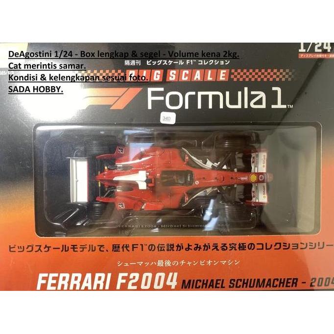 DEAGOSTINI CENTAURIA LE GRANDI 1/24 F1 FERRARI F2004 NO 1 MICHAEL SCHUMACHER 2004 WITH BOOKLET MIX99
