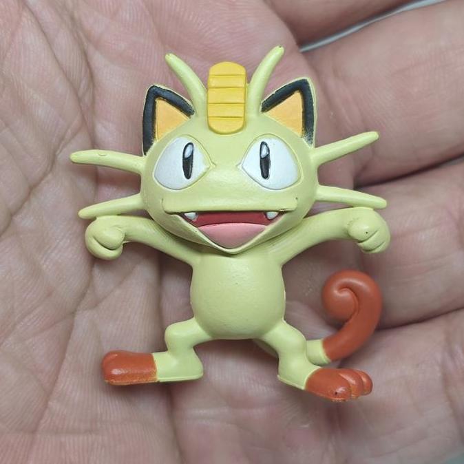 MINI FIGURE MONCOLLE EX EMC 48 MEOWTH POKEMON ORIGINAL TOMY NINTENDO PS99