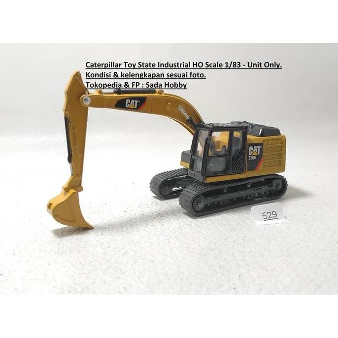 MINIATUR 1/90 CATTERPILLAR CAT TOY STATE INDUSTRIAL 320E EXCAVATOR HO SCALE UNIT ONLY MIX99