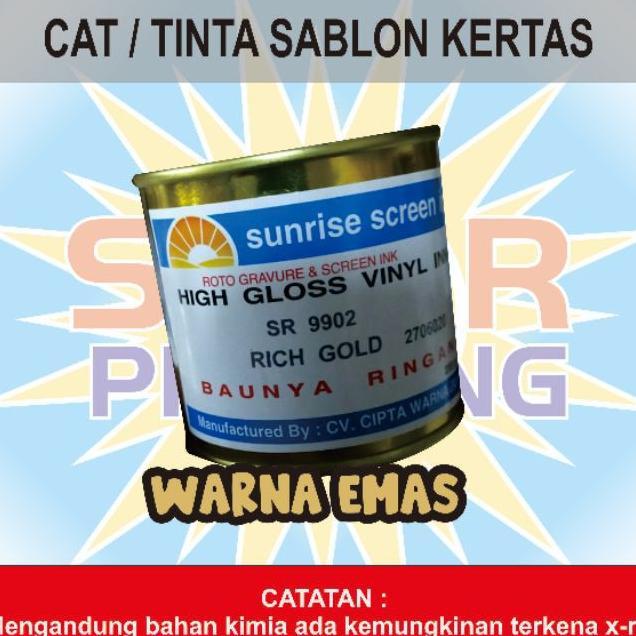 Cat / Tinta Sablon Sunrise Vinil Ink Rich Gold